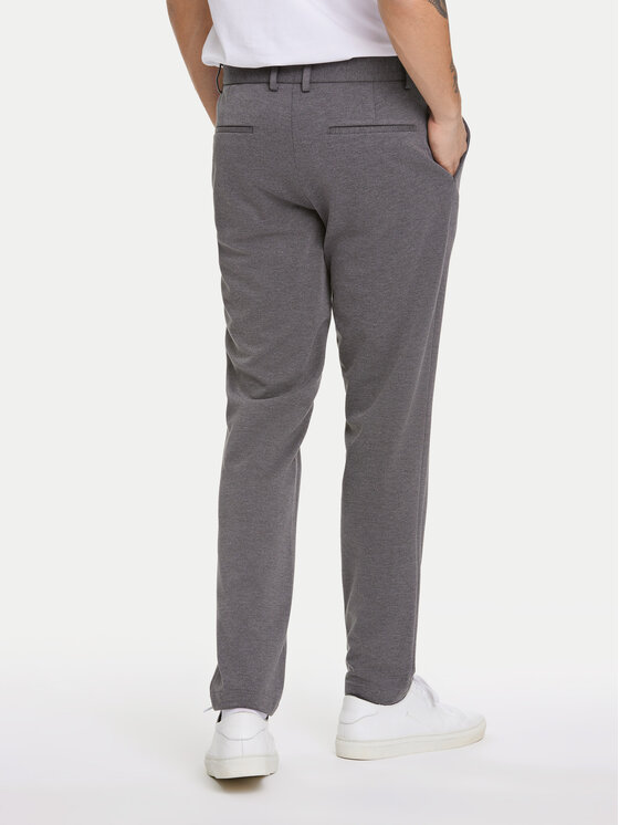 Lindbergh Lindbergh Chinosy 30-006052 Szary Slim Fit