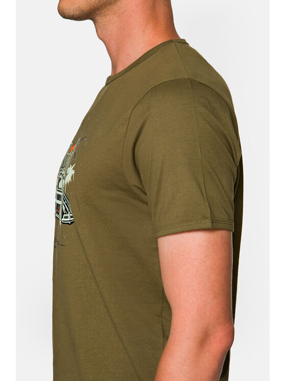Lancerto Lancerto T-Shirt Arlo TS073221000020 Khaki Regular Fit