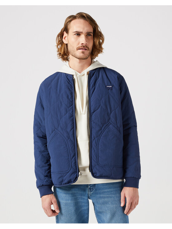 Wrangler Wrangler Giacca di transizione Puffer Jacket 112350420 Blu scuro Regular Fit