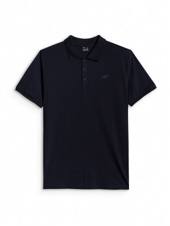 4F 4F Polo NOS Granatowy Regular Fit