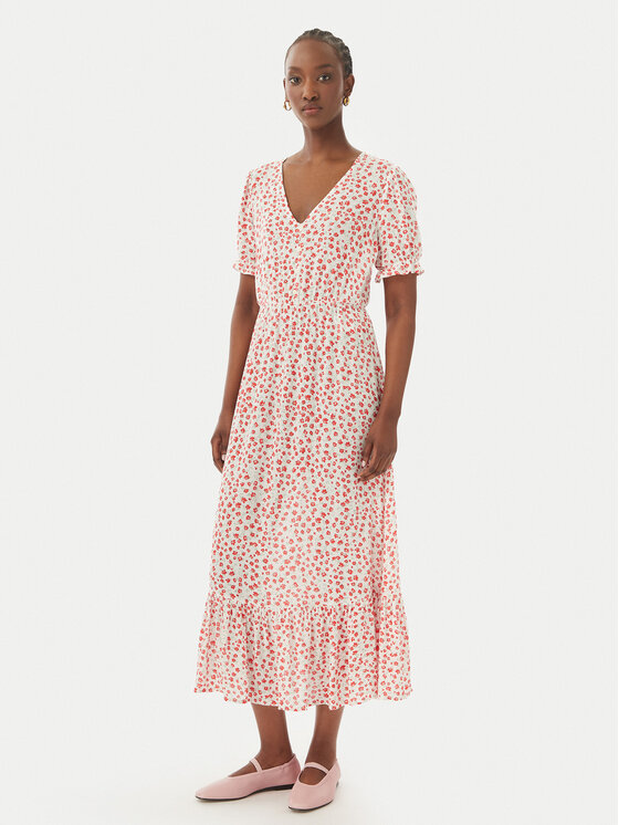 ONLY ONLY Sommerkleid Chianti 15270519 Weiß Regular Fit