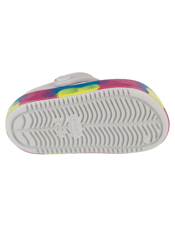Crocs Crocs Klapki Off Court Glitter Band Clog T Biały