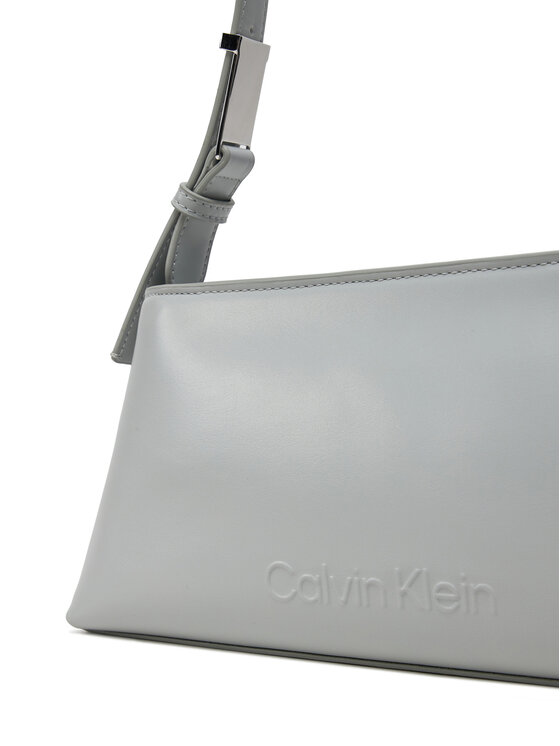 Calvin Klein Calvin Klein Torebka Embossed Logo Shoulder Bag K60K612550 Szary