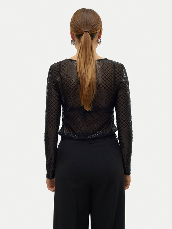 Vero Moda Vero Moda Blúz Safina 10317016 Fekete Regular Fit