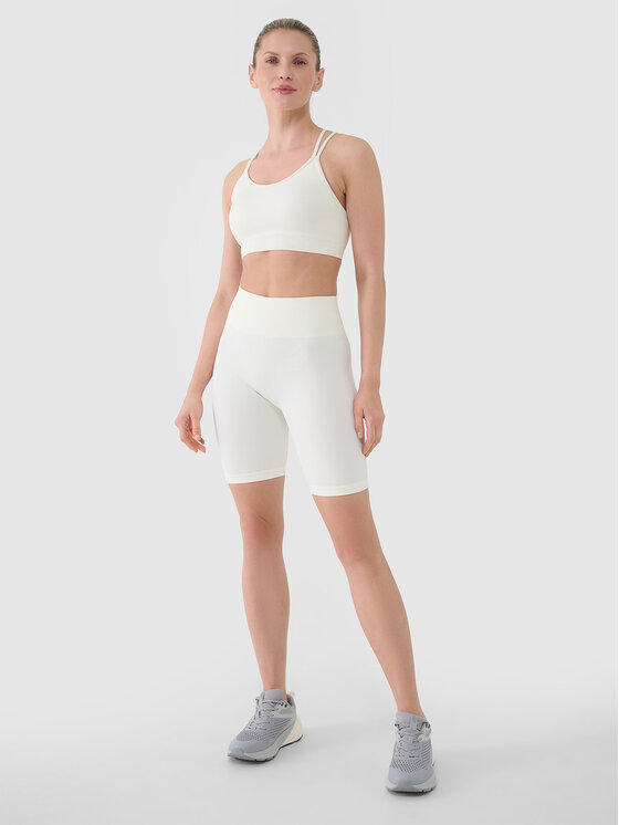 4F 4F Szorty sportowe MULTI ACTIVE Biały Slim Fit