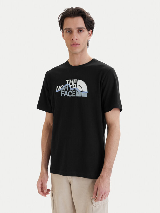The North Face The North Face T-Shirt Mountain Line NF0A8GUX Schwarz Regular Fit