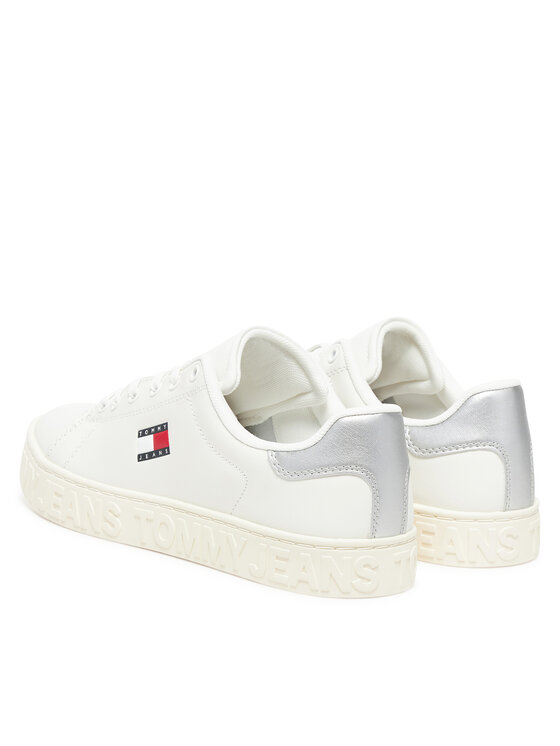 Tommy Jeans Tommy Jeans Tenisice Tjw Logo Outsole Sneaker Ess EN0EN02703 Écru