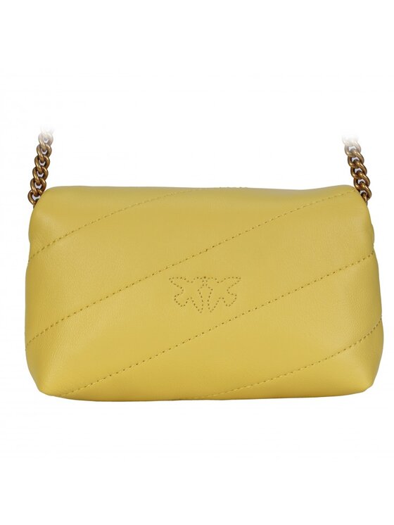 PINKO Pinko Kabelka LOVE MICRO PUFF BAG Žlutá