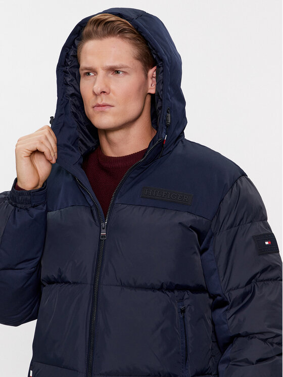 Tommy Hilfiger Tommy Hilfiger Kurtka zimowa New York MW0MW32771 Granatowy Regular Fit