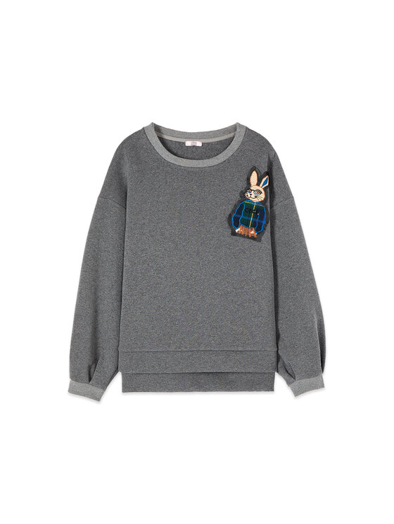 Oltre Oltre Felpa G860E100342N013 Grigio Over Fit