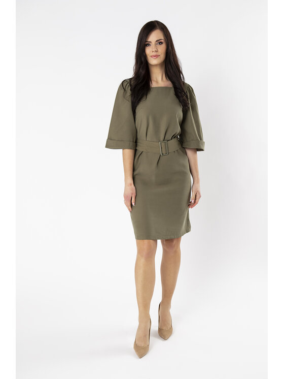 QUIOSQUE QUIOSQUE Každodenné šaty KHALO DRESS Zelená Regular Fit