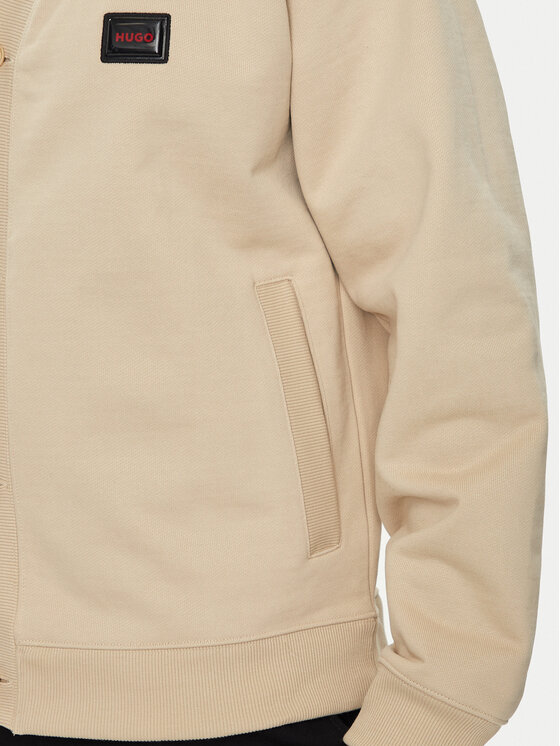 HUGO Hugo Pletena jopica Dacardigo 50516705 Bež Relaxed Fit