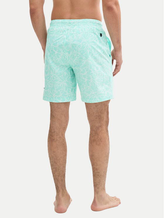 Tom Tailor Tom Tailor Pantaloni scurți pentru înot 1045070 Verde Regular Fit