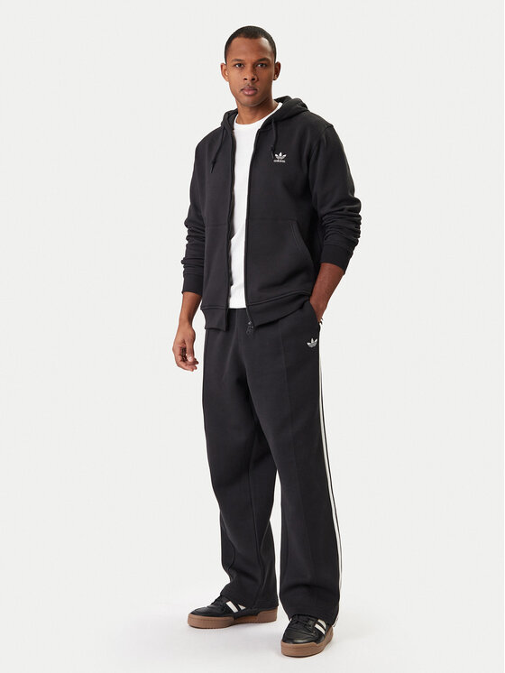 adidas adidas Bluză Trefoil Essentials IW5791 Negru Regular Fit
