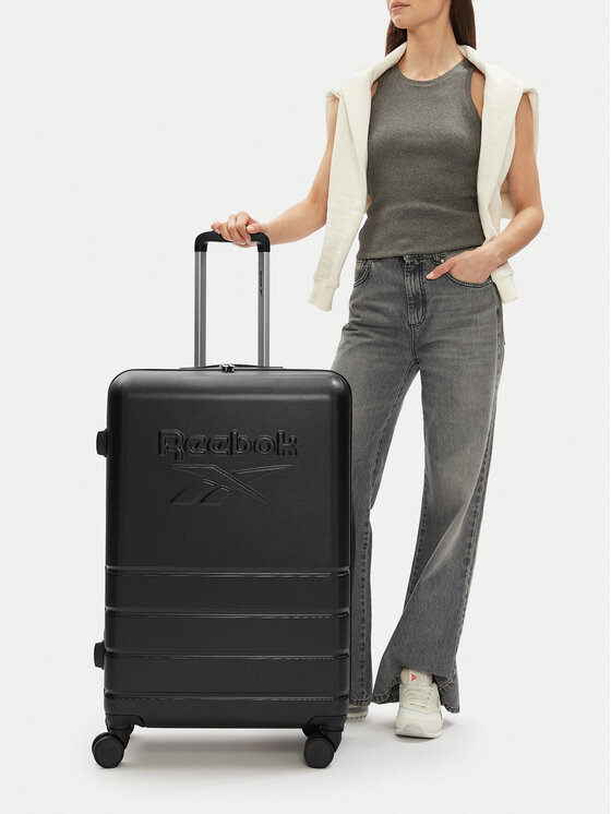 Reebok Reebok Nagy bőrönd RBK-WAL-001-CCC-L Fekete