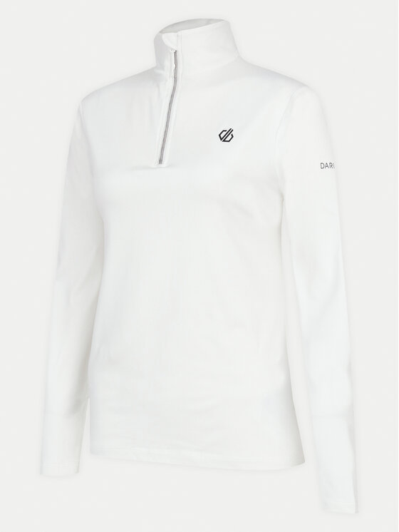 Dare2B Dare2B Funkčná mikina Lowline II DWL452 Biela Slim Fit
