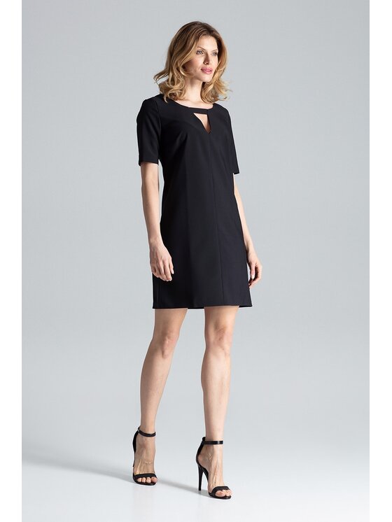 FIGL FIGL Φόρεμα M634 Μαύρο Regular Fit