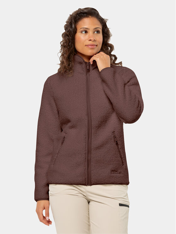 Jack Wolfskin Flis High Curl Jacket 1708732 Vijolična Regular Fit