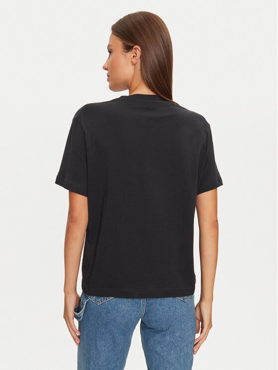 Mustang Mustang T-krekls Floris 1015457 Melns Relaxed Fit