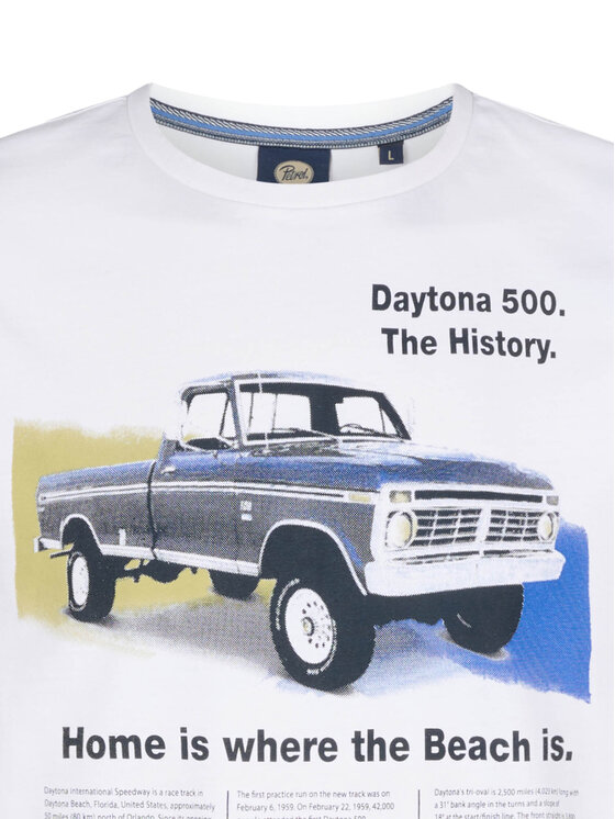 Petrol Industries Petrol Industries T-Shirt M-1050-TSR604 Biały Regular Fit