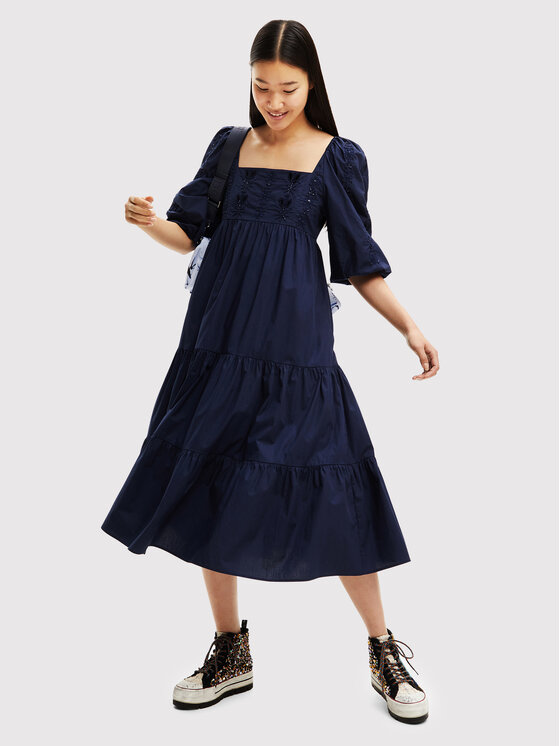 Desigual Desigual Haljina za svaki dan Kalma 22WWVW56 Tamnoplava Regular Fit