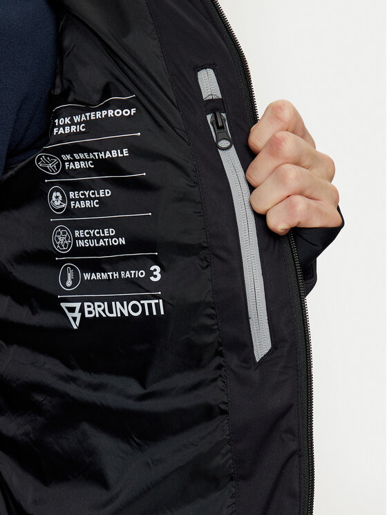 Brunotti Brunotti Kurtka narciarska Sanclair 2421200047 Czarny Regular Fit