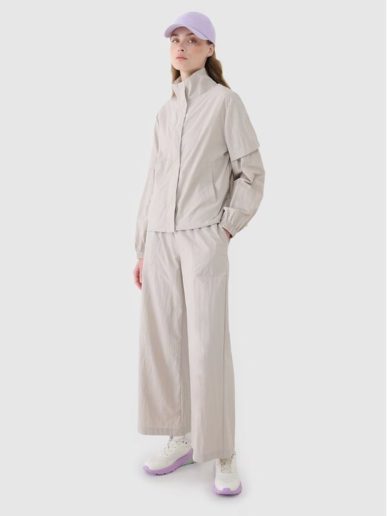 4F 4F Giacca a vento 4FWspring_summer_2025TJACF190 Beige chiaro Loose Fit