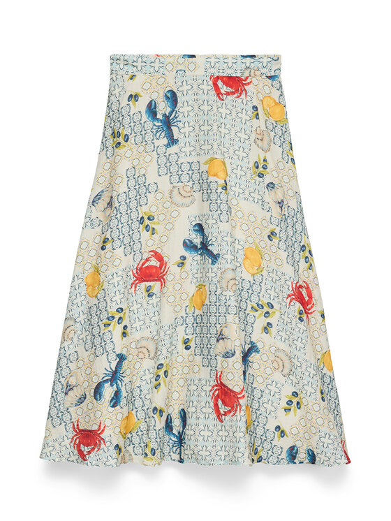 Vero Moda Vero Moda Спідниця Valentina 10351012 Світло-бежевий A-Line Fit