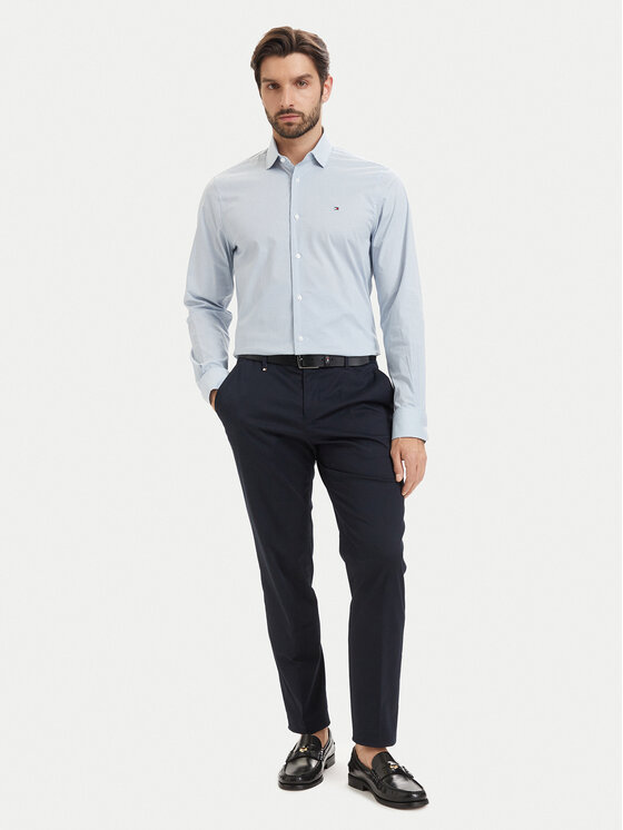 Tommy Hilfiger Tommy Hilfiger Camicia Gingham MW0MW42931 Azzurro chiaro Slim Fit