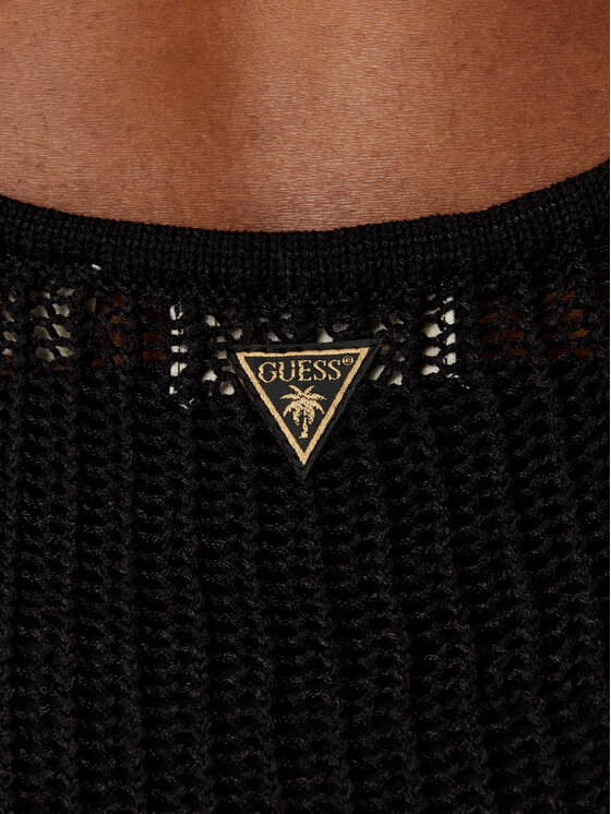 Guess Guess Плажна рокля E6GK00 Z5371 Черен Slim Fit