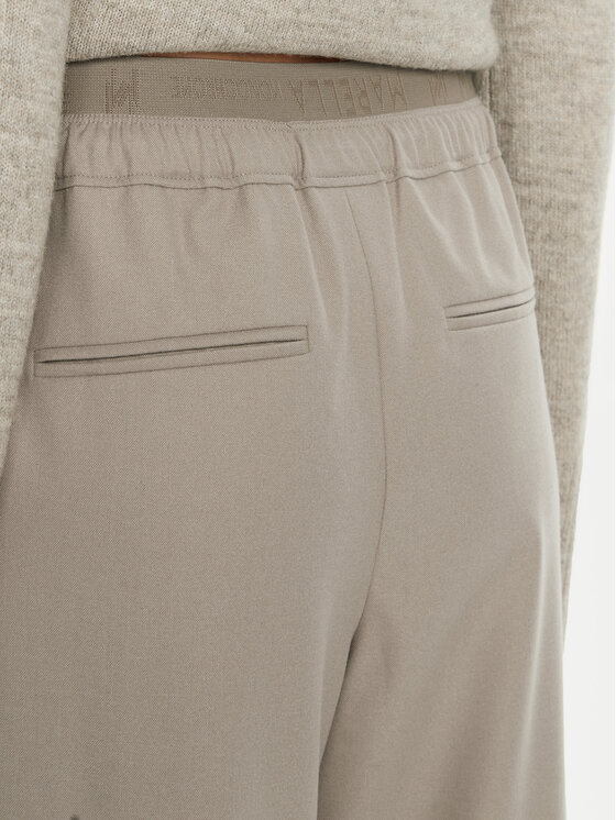 Marella Marella Riidest püksid Afona 2423136015 Beež Wide Leg