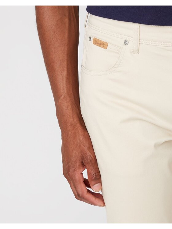 Wrangler Wrangler Pantaloni di tessuto TEXAS SLIM Beige Slim Fit