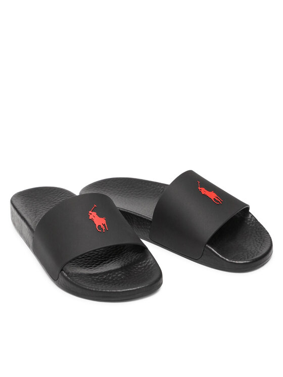 Polo Ralph Lauren Polo Ralph Lauren Şlapi Polo Slide 809852071004 Negru