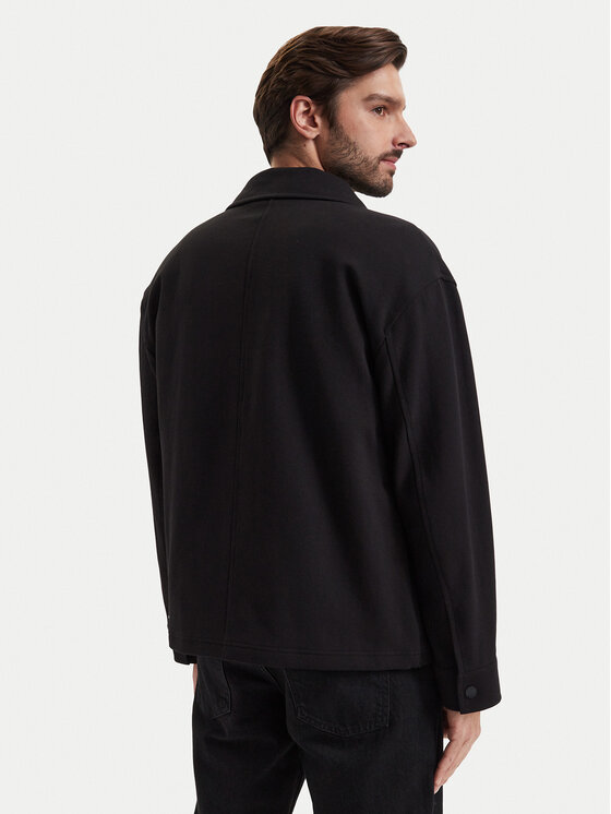 Tommy Hilfiger Tommy Hilfiger Hemdjacke MW0MW44945 Schwarz Regular Fit