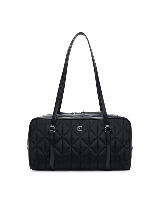Calvin Klein Calvin Klein Kabelka Quilted Nylon 2X Strap Camerabag LV04F3651G Čierna