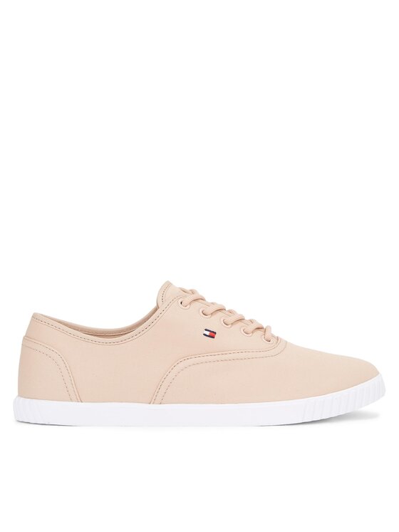 Teniși Tommy Hilfiger Canvas Lace Up Sneaker FW0FW07805 Bleumarin
