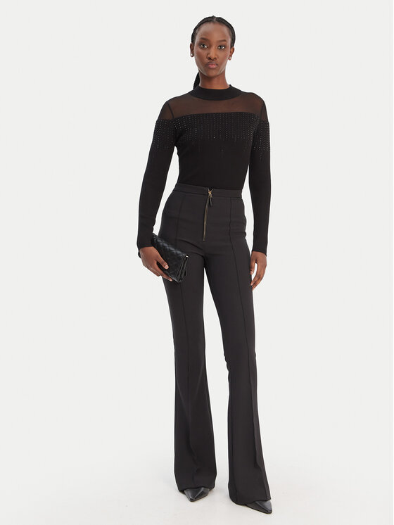 Guess Guess Megztinis W6RR70 Z2YK2 Juoda Regular Fit