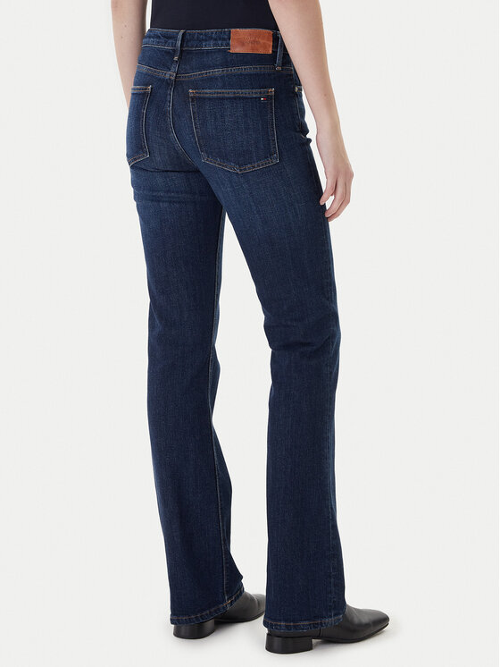 Tommy Hilfiger Tommy Hilfiger Traperice WW0WW42490 Tamnoplava Bootcut Fit