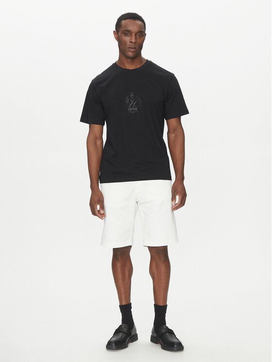 HUGO HUGO Шорти от плат Darik 50505857 Бял Regular Fit
