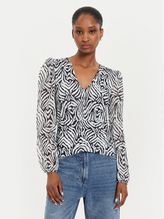 Morgan Morgan Bluse 242-TMALO Schwarz Regular Fit