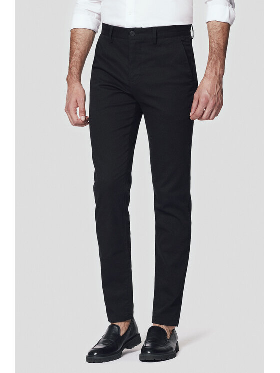 Lancerto Lancerto Chinosy Maroko SP082124000004 Czarny Slim Fit