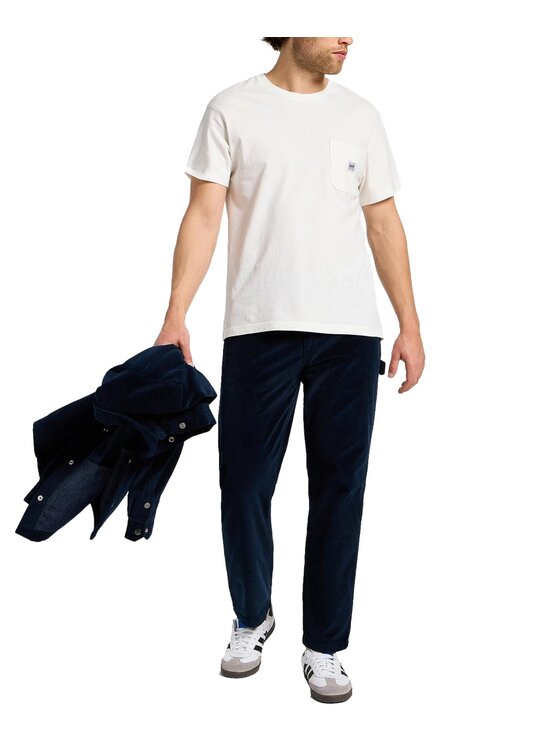 Lee Lee Spodnie materiałowe 112359178 Niebieski Loose Fit