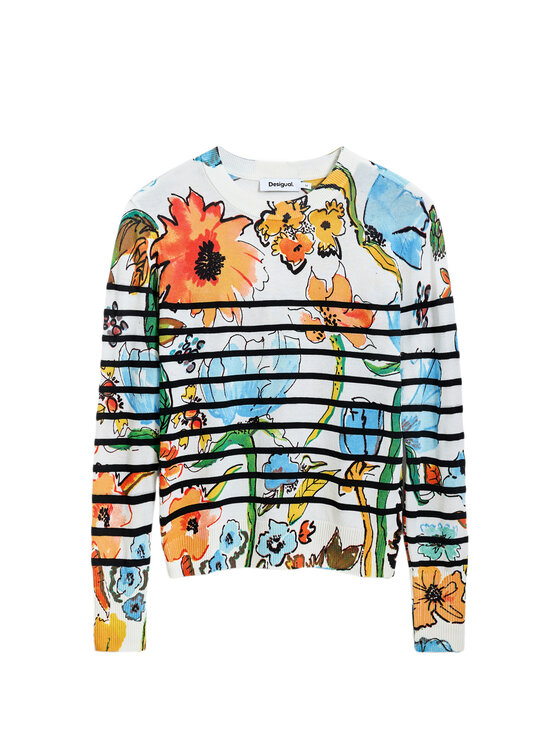 Desigual Desigual Sveter 25SWJF21 Farebná Regular Fit