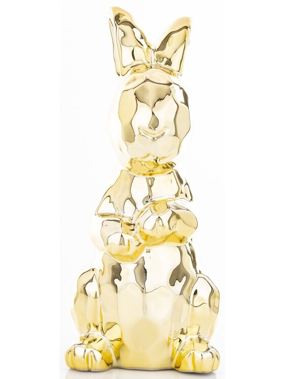 MIAhome MIAhome Figurka złota królika 20x8,5x10 cm CONIGLIO DORATO - II Złoty