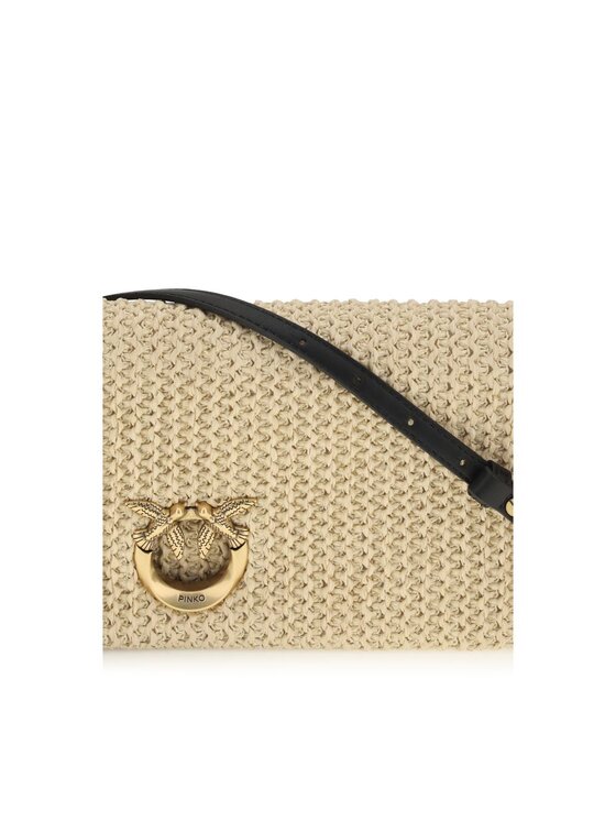PINKO PINKO Torebka Beige Polypropylene Shoulder Beżowy