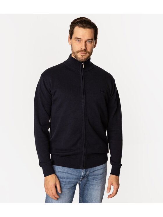 Lee Cooper Lee Cooper Kardigan CHAVES 5405 Granatowy Regular Fit
