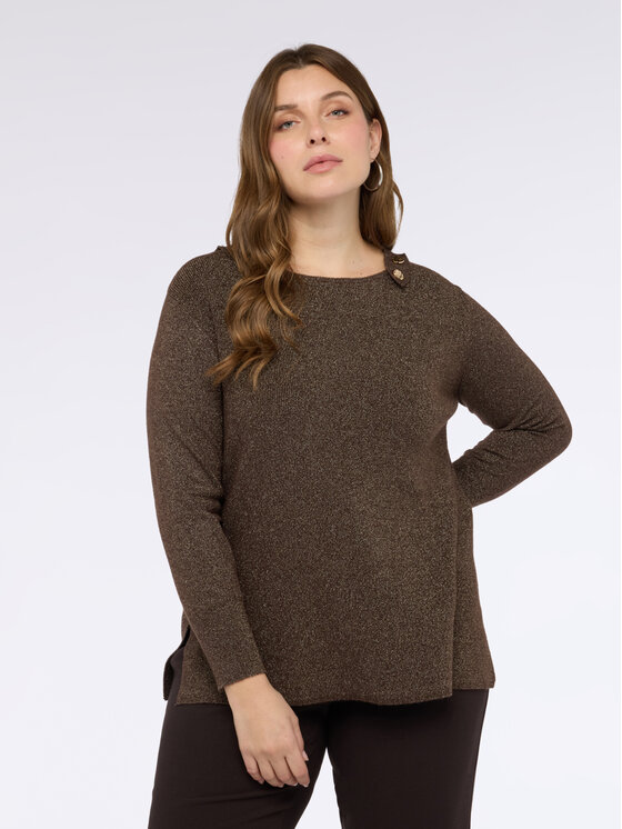 Fiorella Rubino Fiorella Rubino Maglione M761L008146N018 Marrone Regular Fit