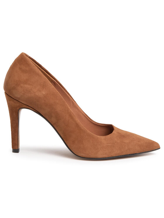 Scarpe stiletto QZ-16-04-000639 Marrone