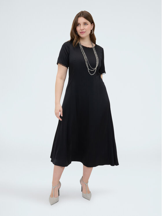 Fiorella Rubino Fiorella Rubino Vestito da giorno 7078T001758N033 Nero A-Line Fit