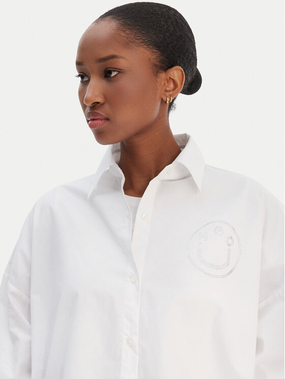 HUGO HUGO Hemd Edafne 50555625 Weiß Regular Fit